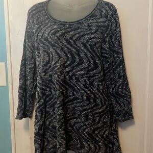 JM Collection Navy Blue Woman’s Sweater 1X